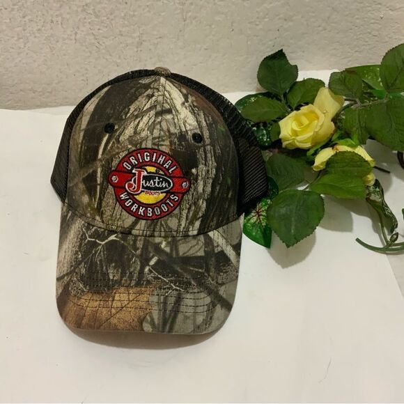 Justin Boots - Original Workboot Snap-back Mesh Baseball Cap. New with Tags. - Picture 2 of 7